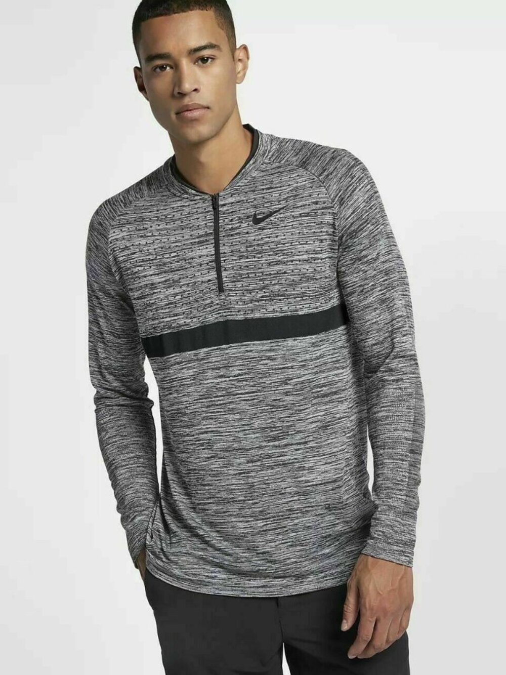 Nike Golf Dry Knit Half Zip Long Sleeve Shirt NWOT